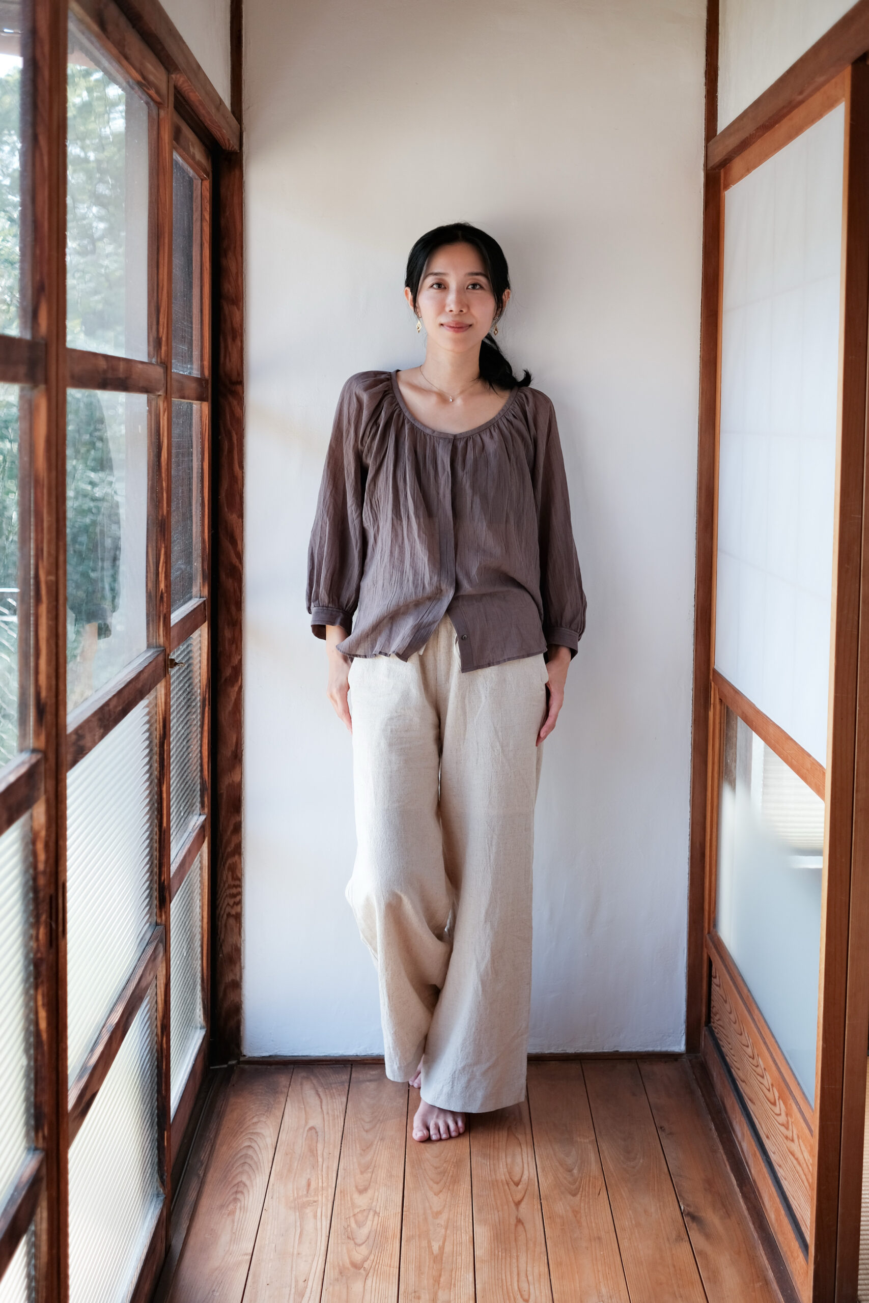 Earthy lounge pants (natural) - 画像 (4)