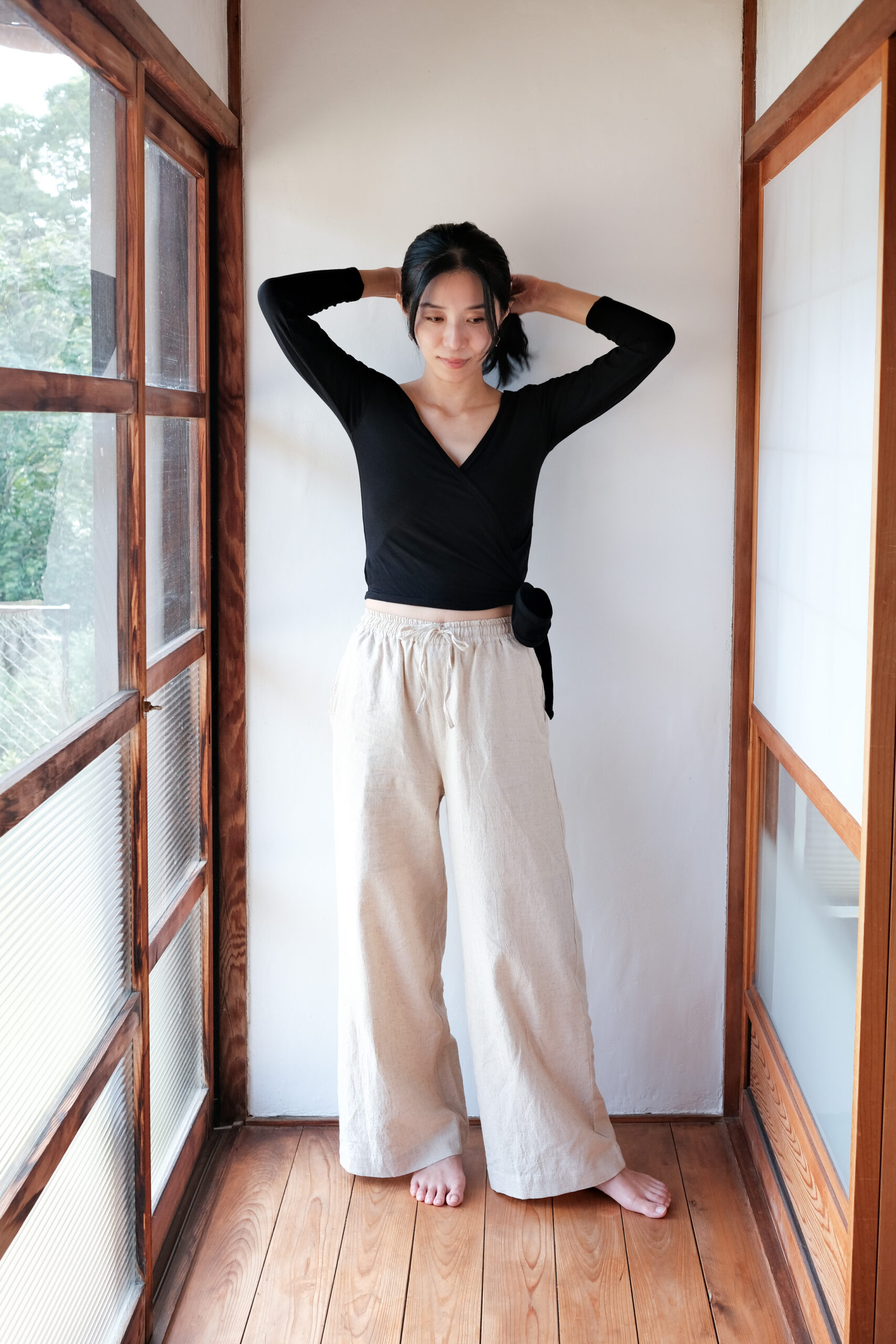 Earthy lounge pants (natural) - 画像 (2)
