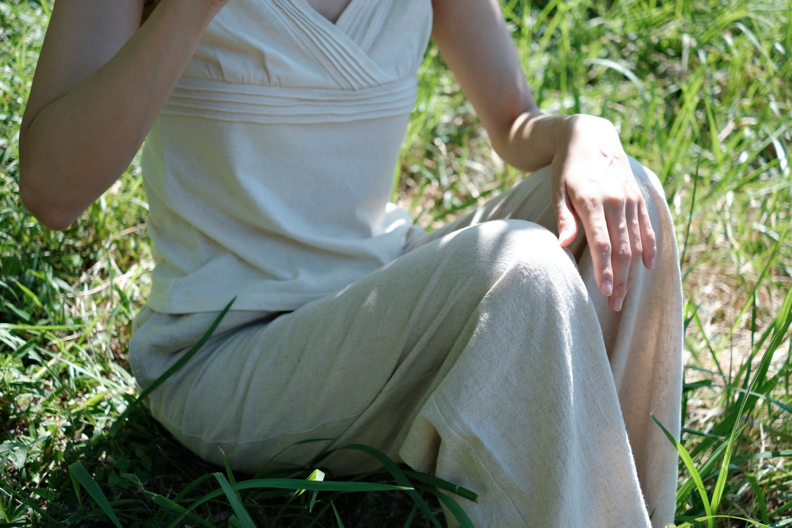 Earthy lounge pants (natural) - 画像 (6)
